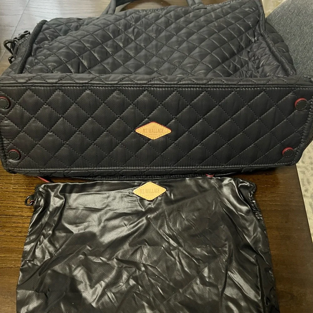 MZ Wallace Black Quilted Large Box Tote II - Picture 5 of 7